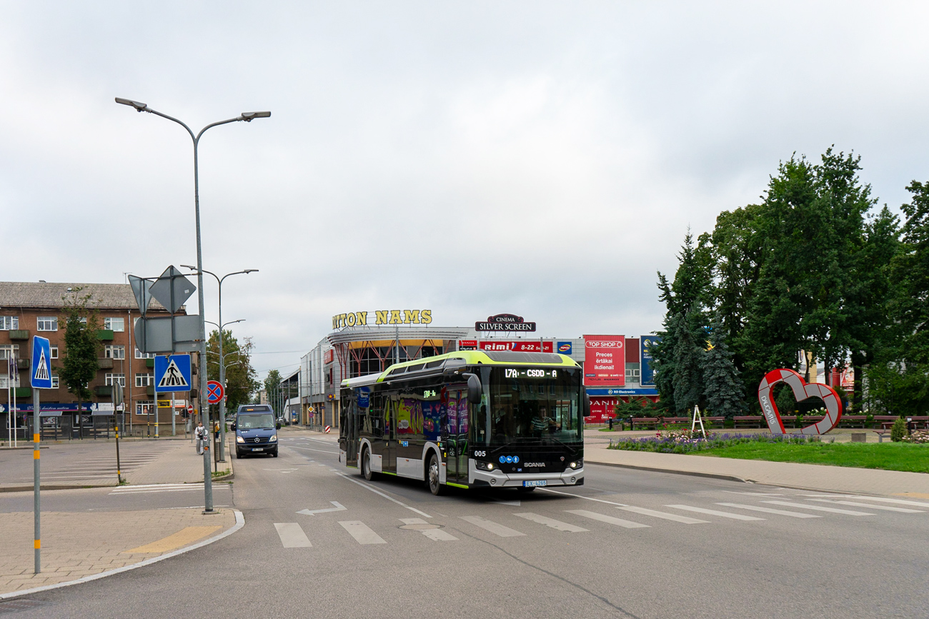 Daugavpils, Scania Citywide LF II 12M BEV # 005