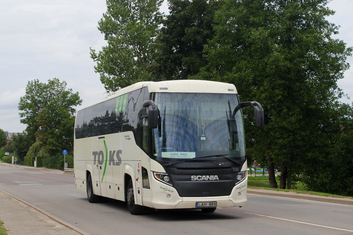 Вильнюс, Scania Touring HD (Higer A80T) № 108