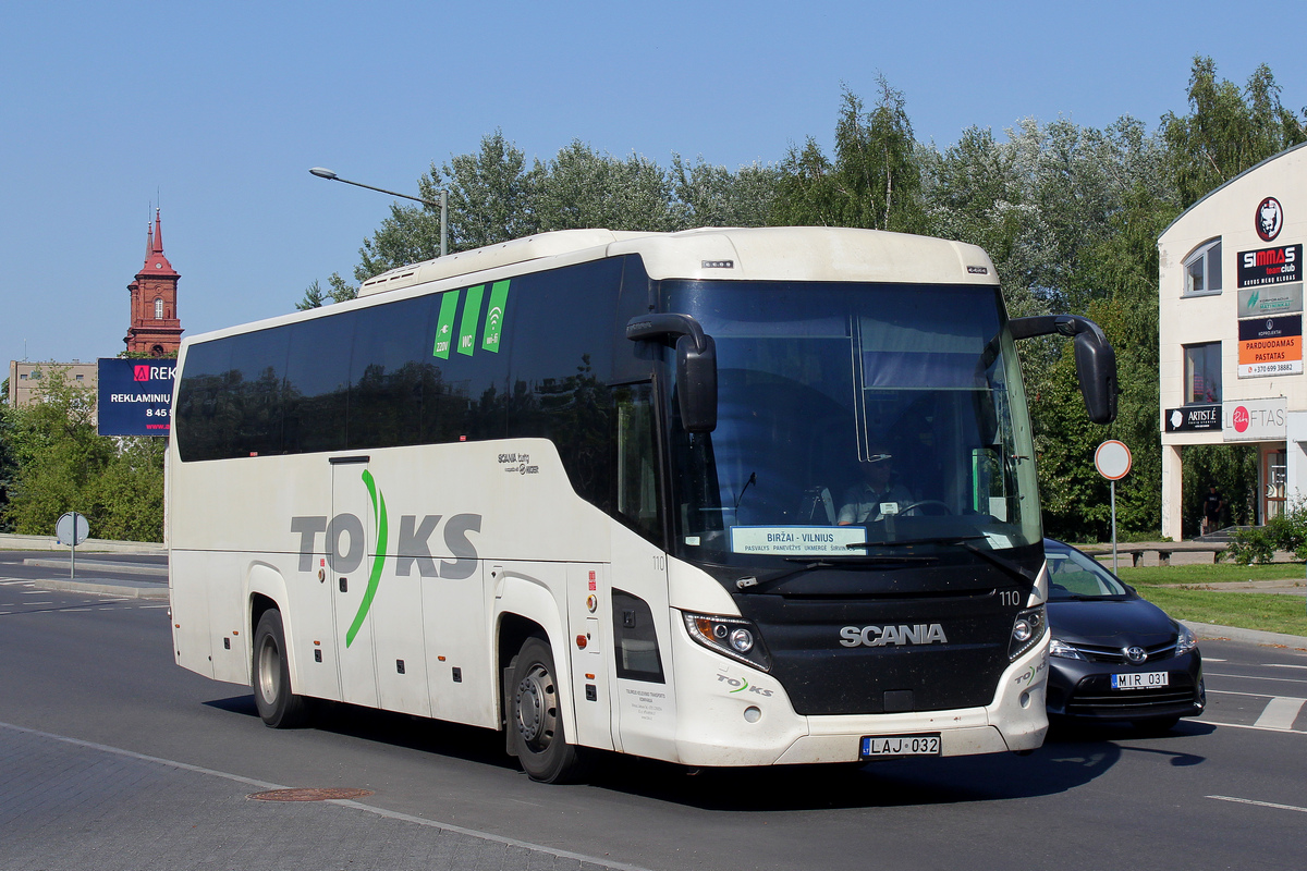 Вильнюс, Scania Touring HD (Higer A80T) № 110