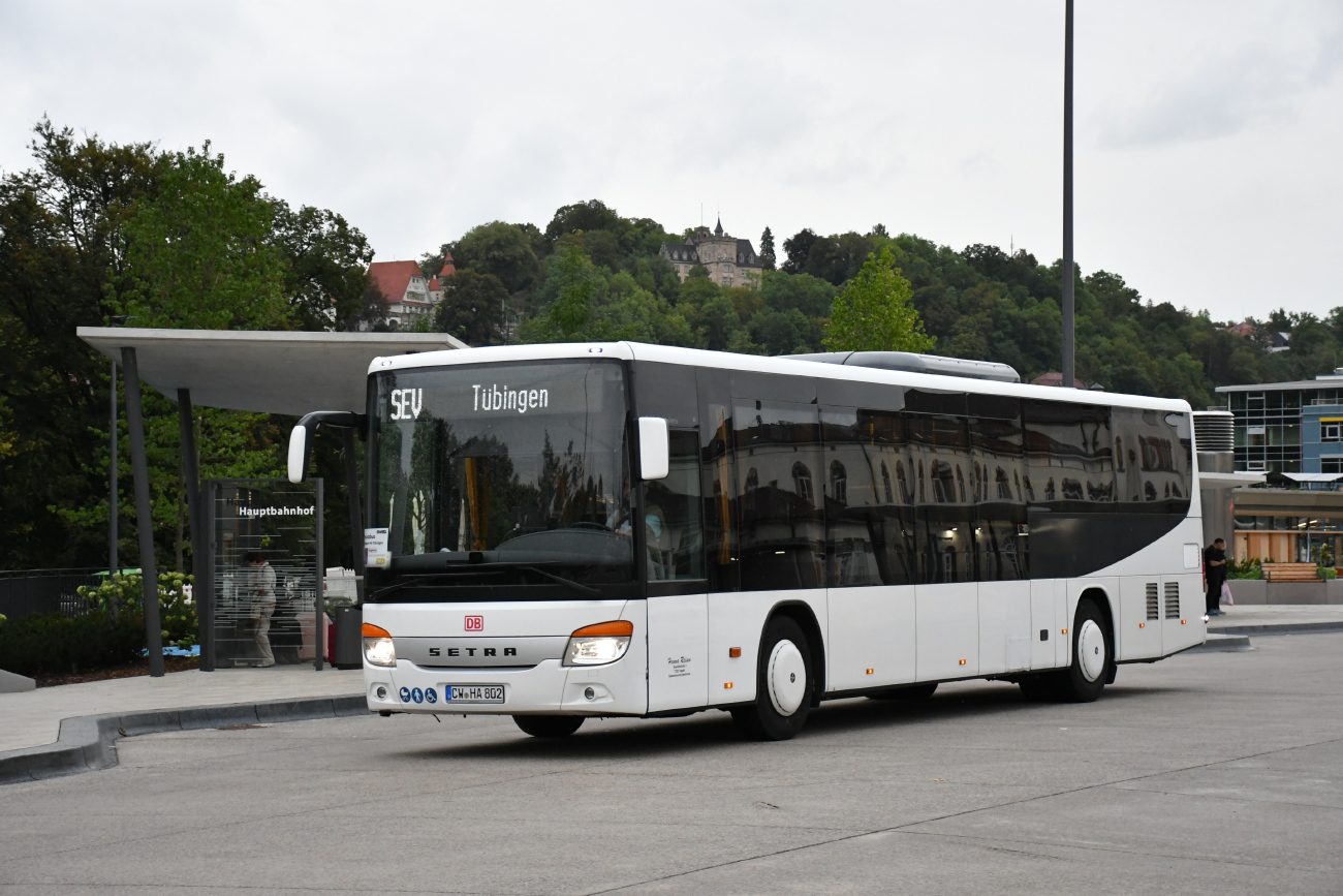 Calw, Setra S415LE business No. CW-HA 802; Stuttgart — SEV Stuttgart <> Tübingen (Neckar-Alb-Bahn)
