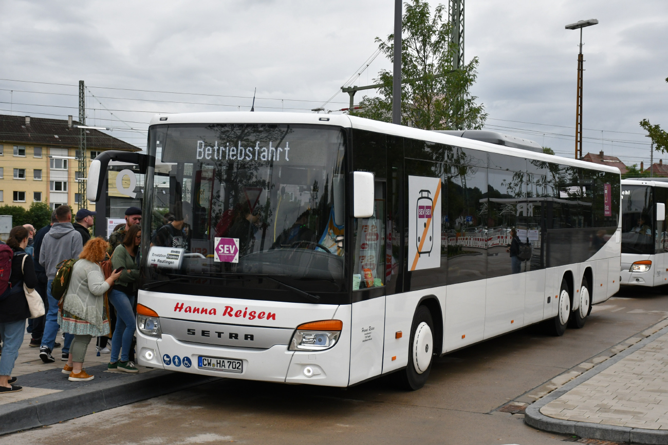 Calw, Setra S418LE business # CW-HA 702; Stuttgart — SEV Stuttgart <> Tübingen (Neckar-Alb-Bahn)