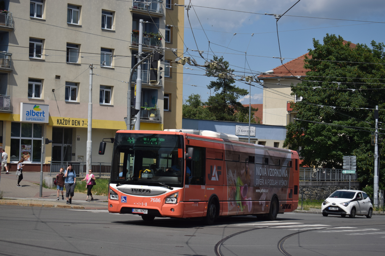 Brno, IVECO Urbanway 12M č. 7686