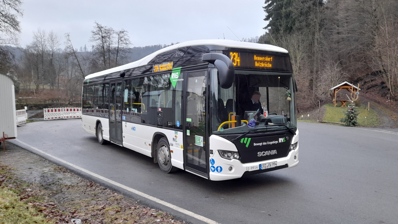 Аннаберг-Буххольц, Scania Citywide LE 12M Hybrid № 11-9914
