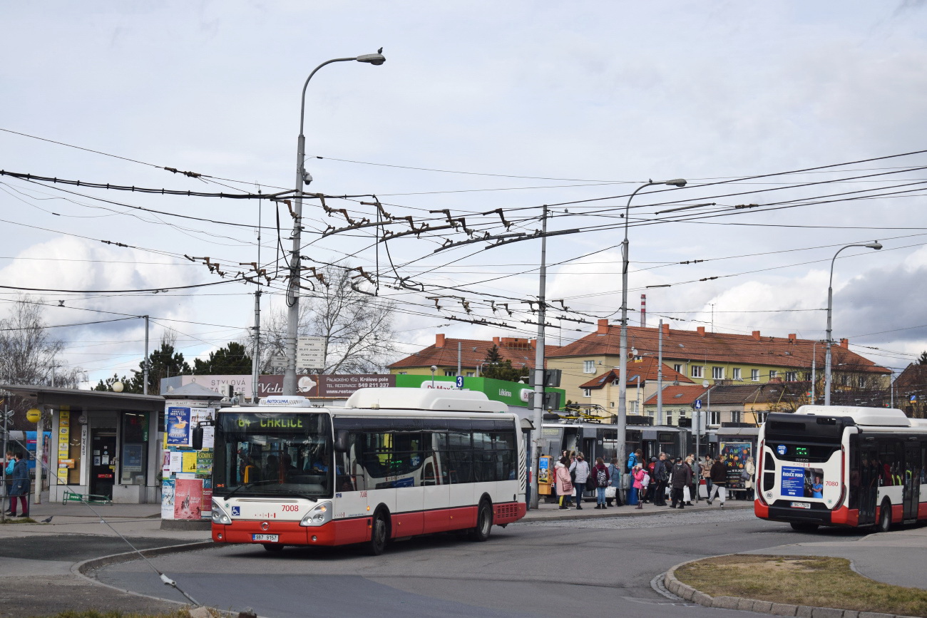 Brno, Irisbus Citelis 12M CNG # 7008; Brno, IVECO Urbanway 12M CNG # 7080
