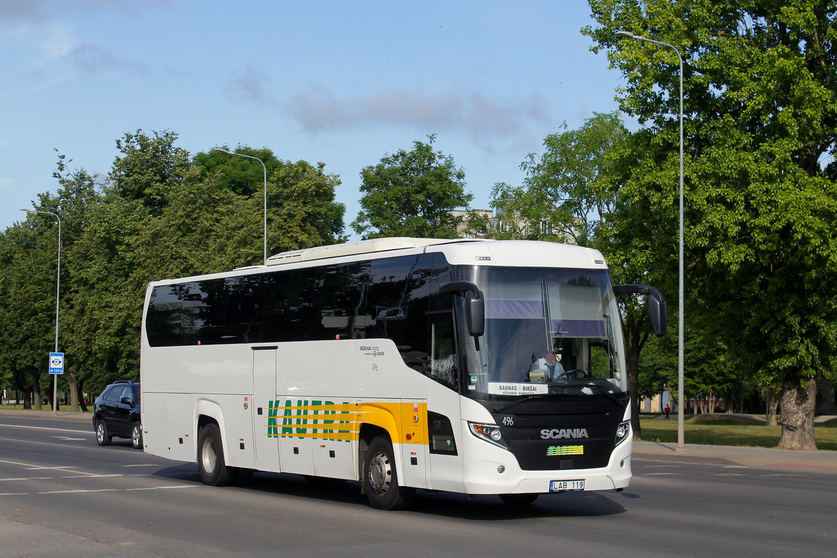 Kaunas, Scania Touring HD (Higer A80T) No. 496