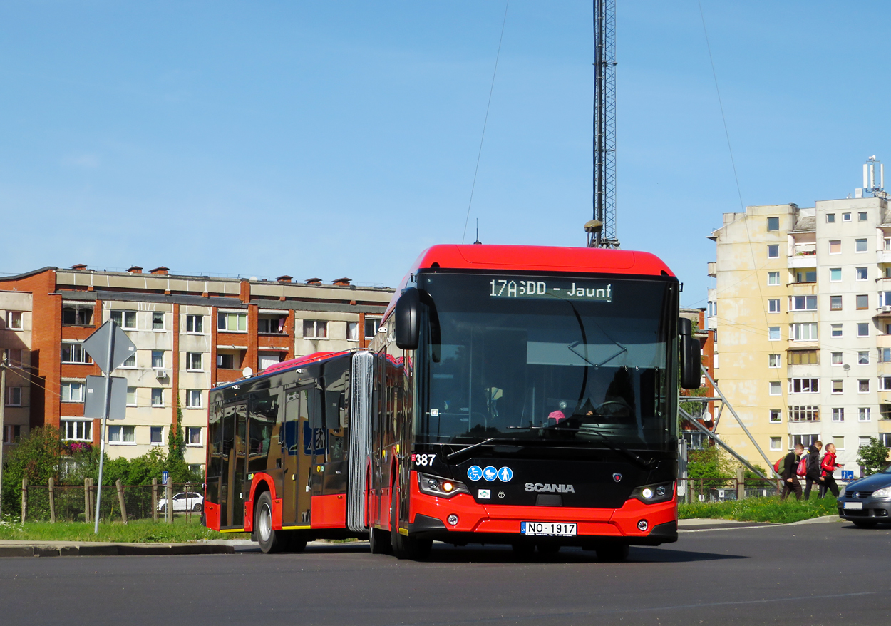 Daugavpils, Scania Citywide LFA II 18M CNG № 387