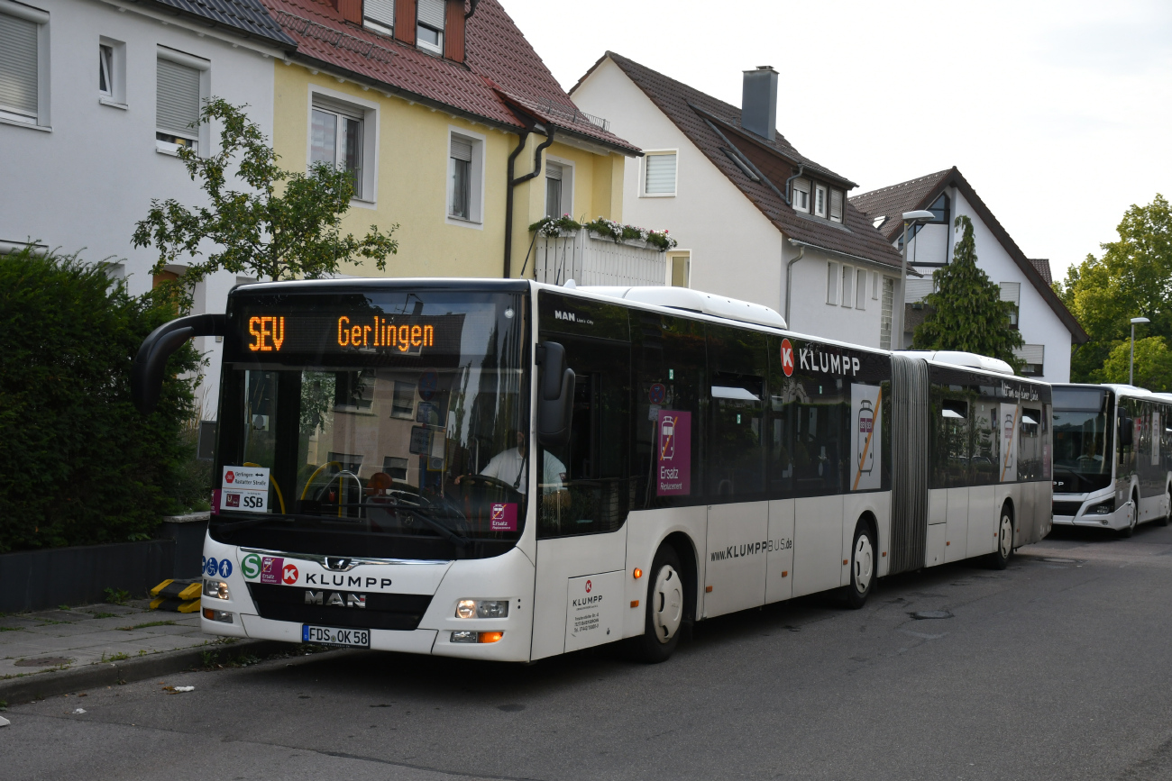 Freudenstadt, MAN A23 Lion's City G NG363 # FDS-OK 58; Stuttgart — SEV Stuttgarter Straßenbahnen AG (SSB)