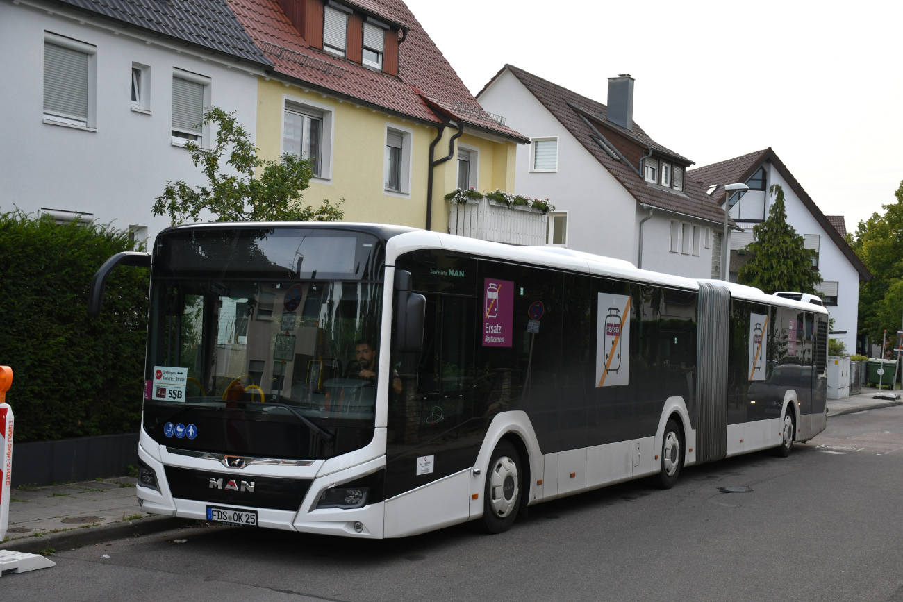 Freudenstadt, MAN 18C Lion's City NG360 EfficientHybrid # FDS-OK 25; Stuttgart — SEV Stuttgarter Straßenbahnen AG (SSB)