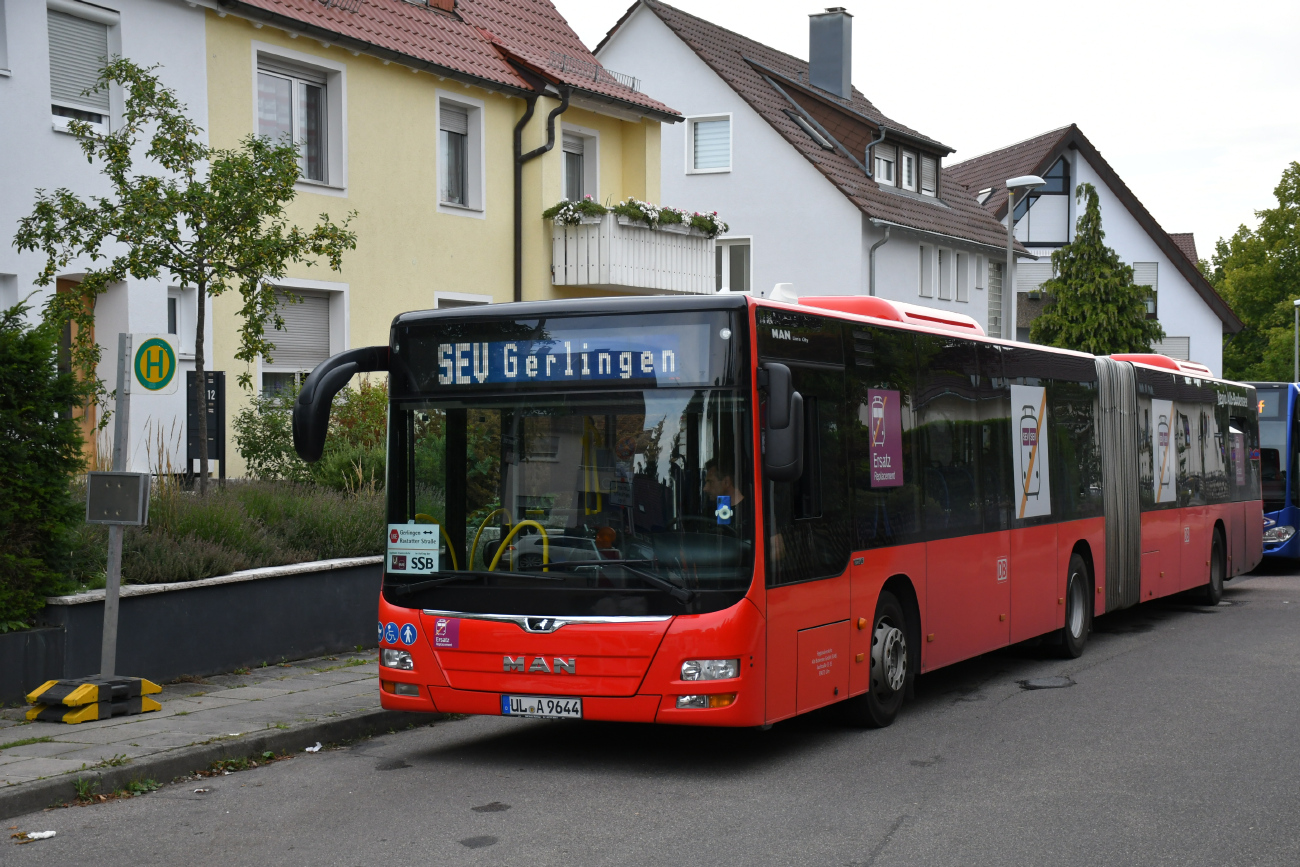 Ulm, MAN A23 Lion's City G NG363 # UL-A 9644; Stuttgart — SEV Stuttgarter Straßenbahnen AG (SSB)