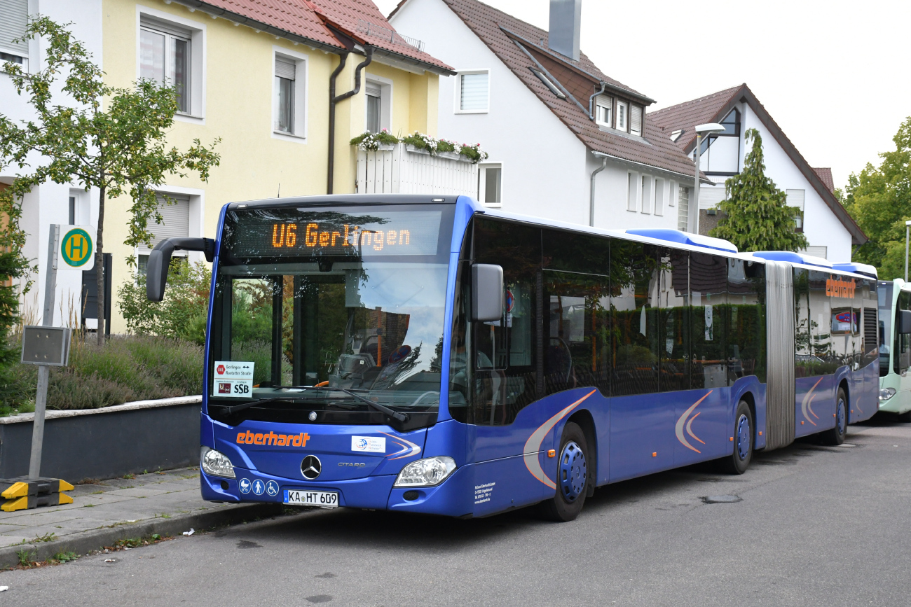 Pforzheim, Mercedes-Benz Citaro C2 G # KA-HT 609; Stuttgart — SEV Stuttgarter Straßenbahnen AG (SSB)