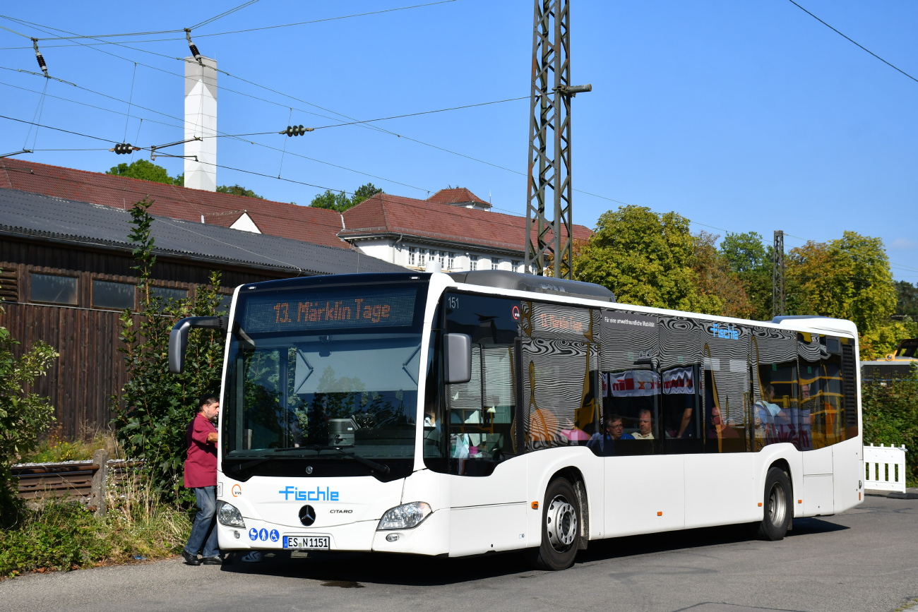 Esslingen am Neckar, Mercedes-Benz Citaro C2 č. 151; Göppingen — 38. IMA — 13. Märklintage — Shuttleverkehr
