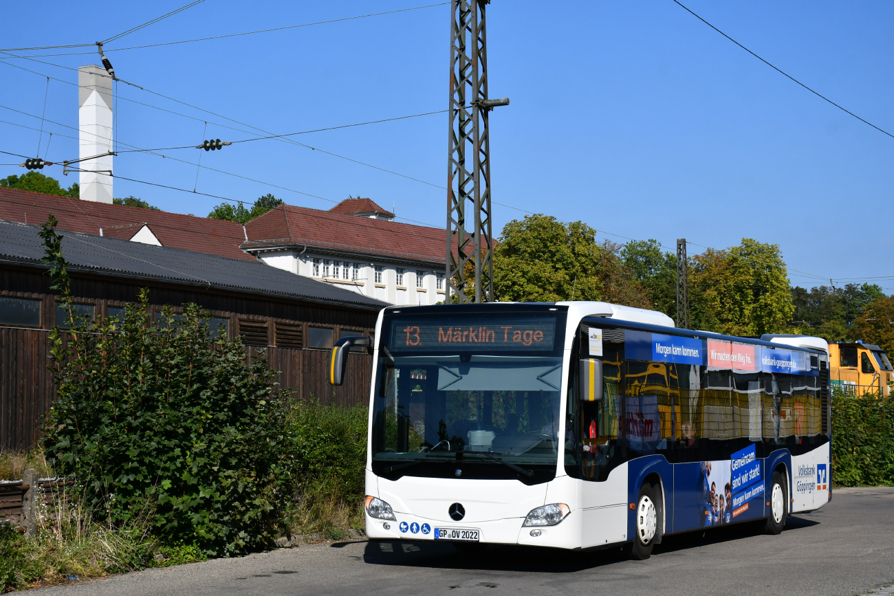 Göppingen, Mercedes-Benz Citaro C2 Hybrid # 22; Göppingen — 38. IMA — 13. Märklintage — Shuttleverkehr (2023)