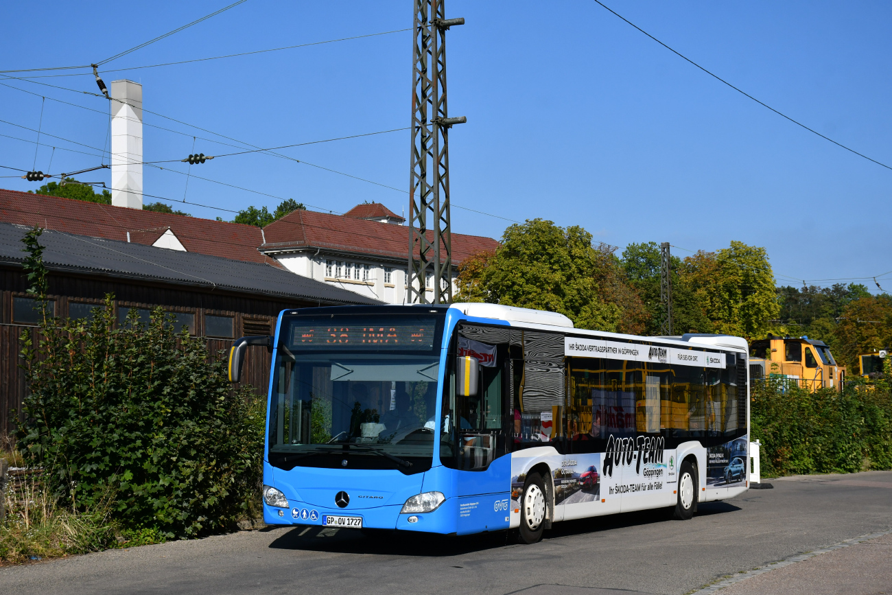 Göppingen, Mercedes-Benz Citaro C2 nr. 27; Göppingen — 38. IMA — 13. Märklintage — Shuttleverkehr (2023)