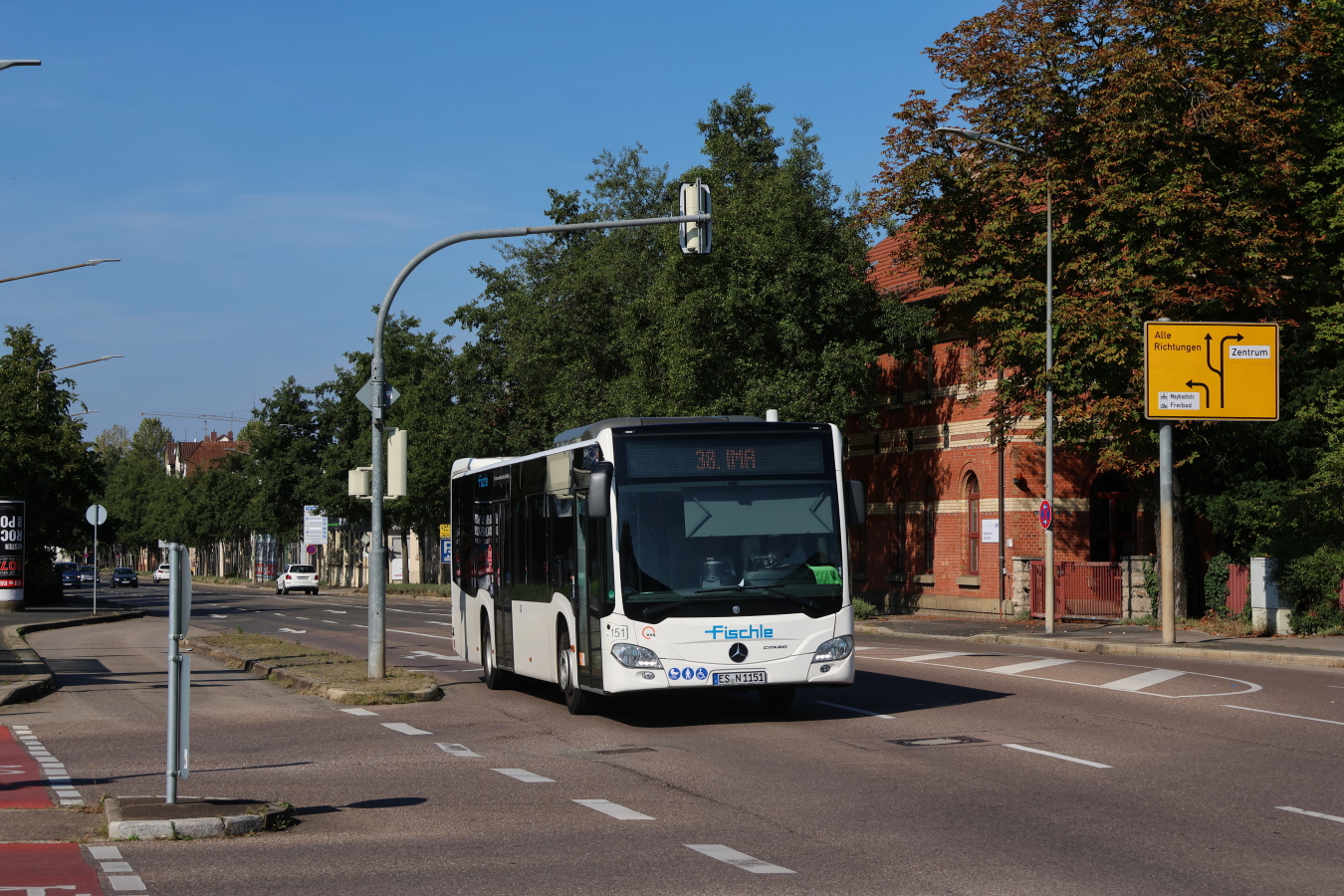 Esslingen am Neckar, Mercedes-Benz Citaro C2 # 151; Göppingen — 38. IMA — 13. Märklintage — Shuttleverkehr (2023)