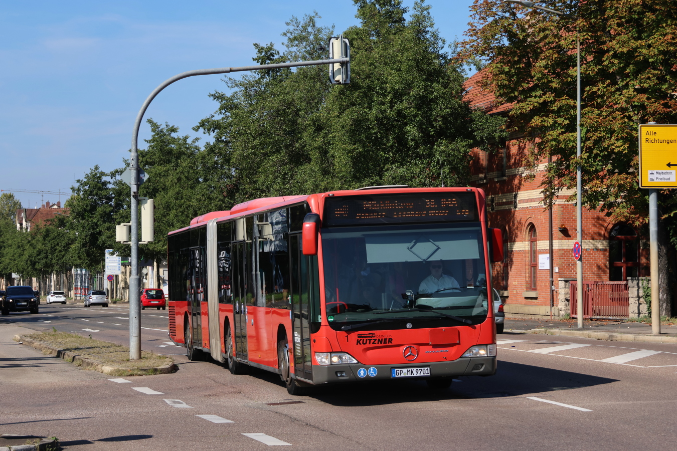 Göppingen, Mercedes-Benz O530 Citaro Facelift G # 1; Göppingen — 38. IMA — 13. Märklintage — Shuttleverkehr (2023)
