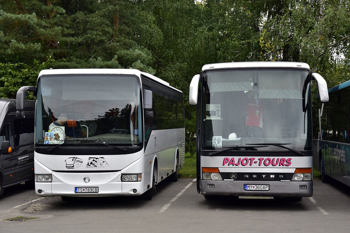 Tvrdošín, Irisbus Arway 12M No. TS-789CB; Myjava, Setra S315GT-HD No. MY-360AP