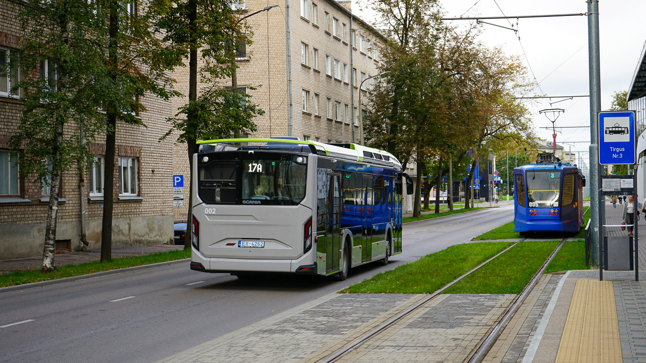 Daugavpils, Scania Citywide LF II 12M BEV # 002