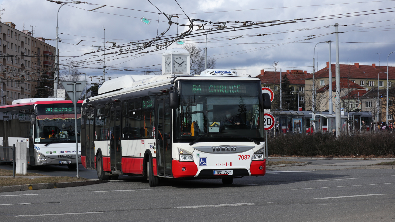 Brno, IVECO Urbanway 12M CNG No. 7082