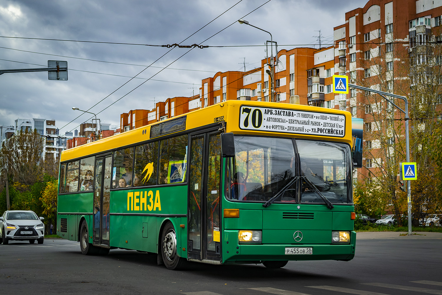 Penza, Mercedes-Benz O405 # Р 455 ОВ 58