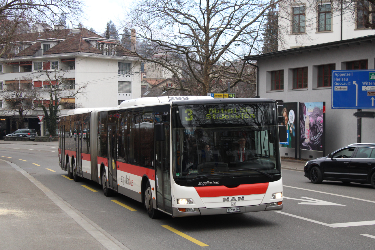 St. Gallen, MAN A43 Lion's City GXL NG353 Nr. 299