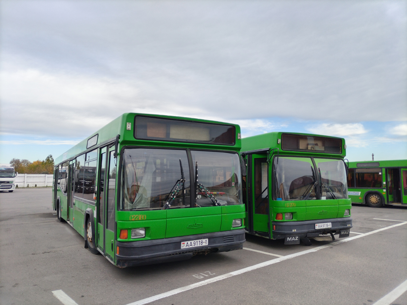 Kobrin, MAZ-103.003 # 022180; Kobrin, MAZ-103.003 # 022170