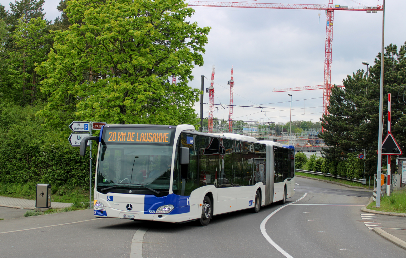 Lausanne, Mercedes-Benz Citaro C2 G № 568