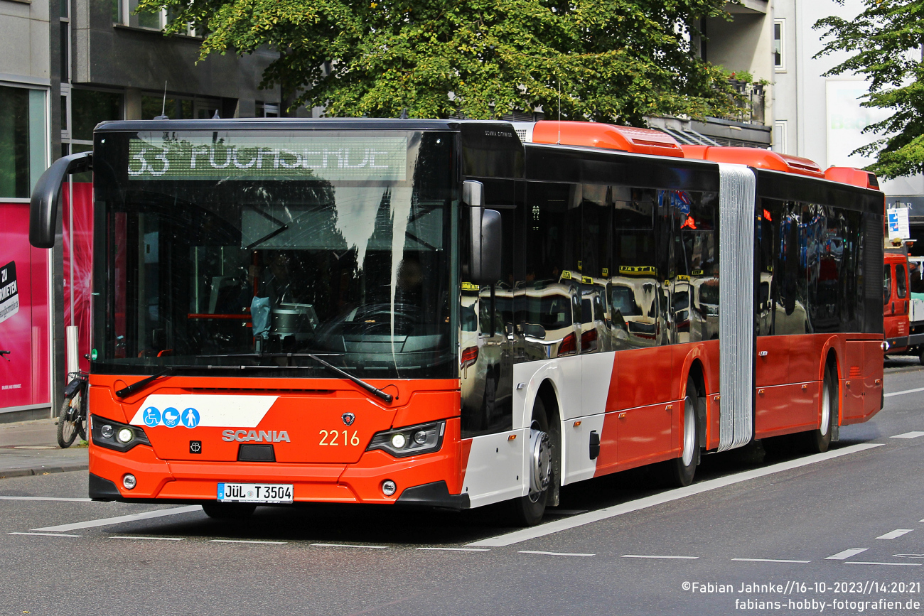Düren, Scania Citywide LFA II 18M № 2216