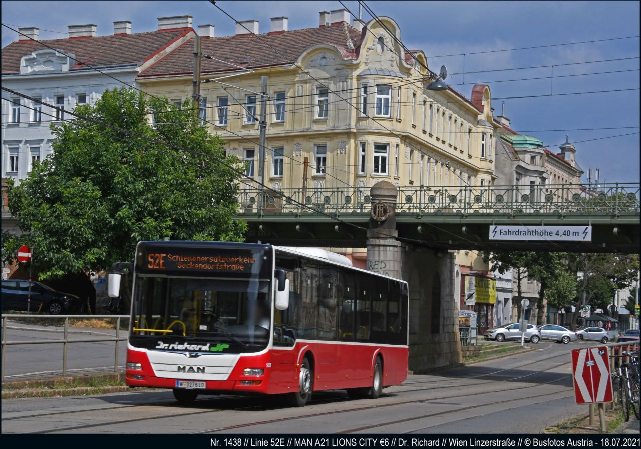 Wiedeń, MAN A21 Lion's City NL323 # 1438