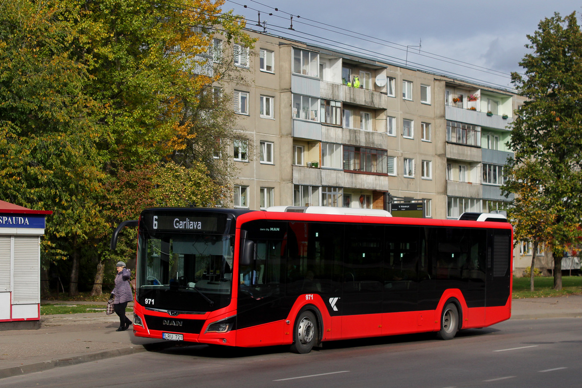 Kaunas, MAN 12C Lion's City NL330 EfficientHybrid # 971