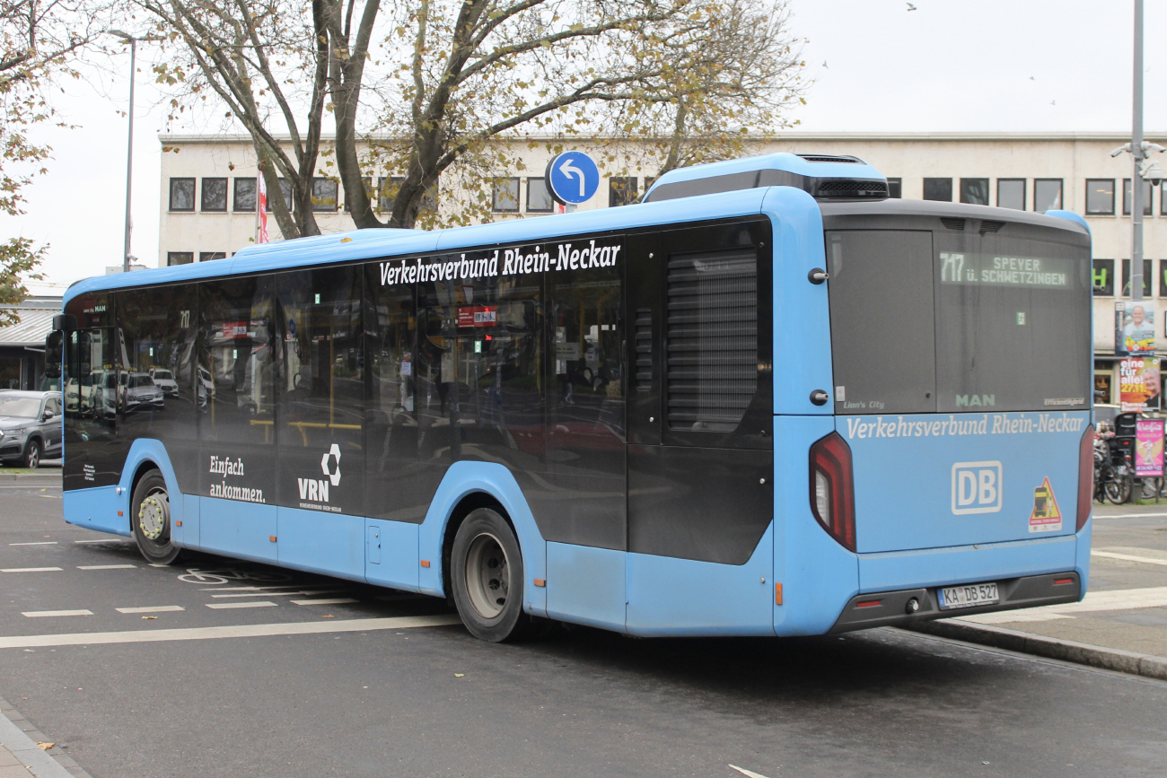Ludwigshafen am Rhein, MAN 12C Lion's City NL330 EfficientHybrid # KA-DB 527