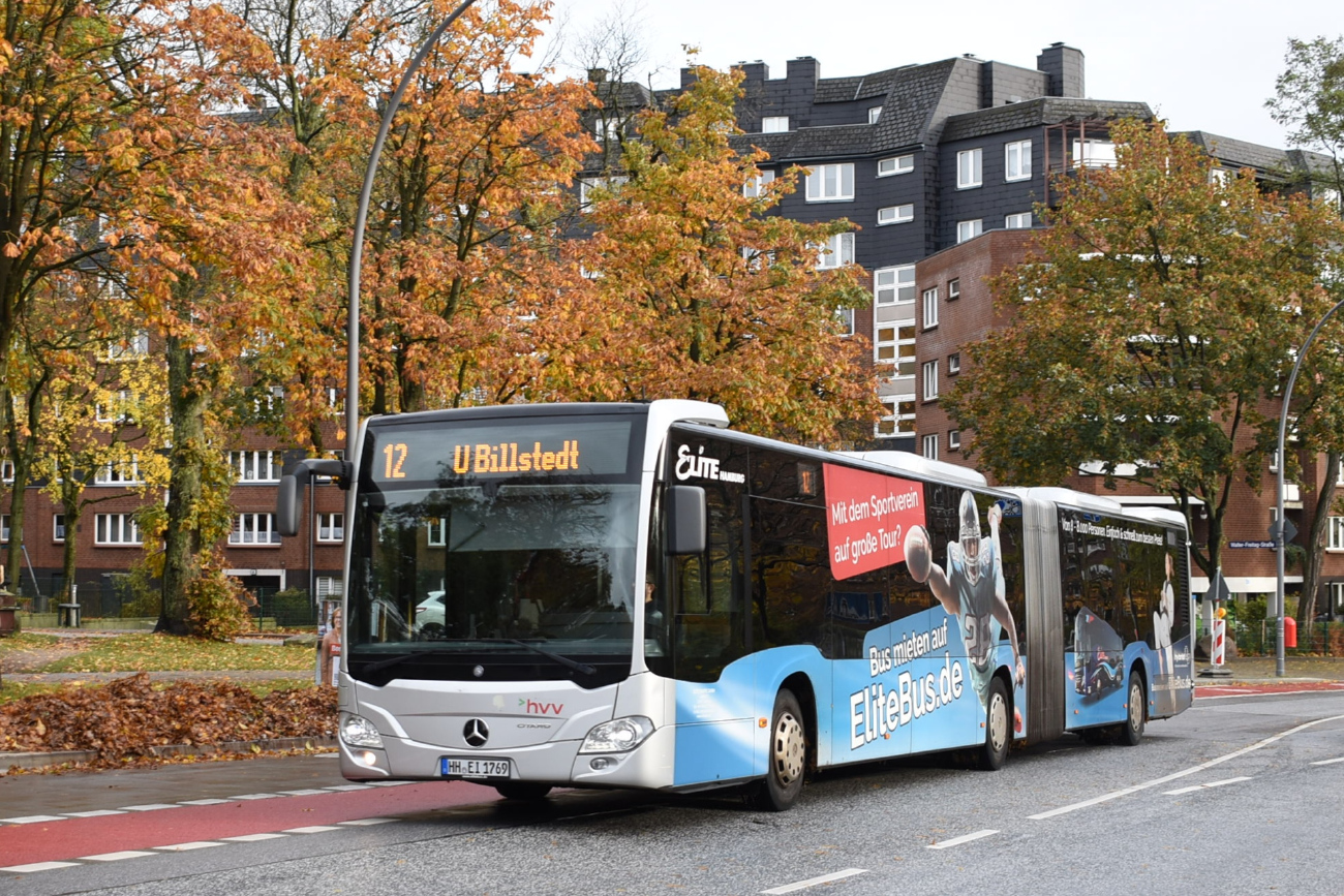 Hamburg, Mercedes-Benz Citaro C2 G Hybrid # 1769
