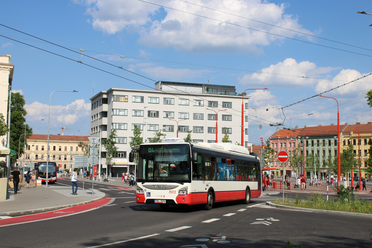 Brno, IVECO Urbanway 12M CNG č. 7072