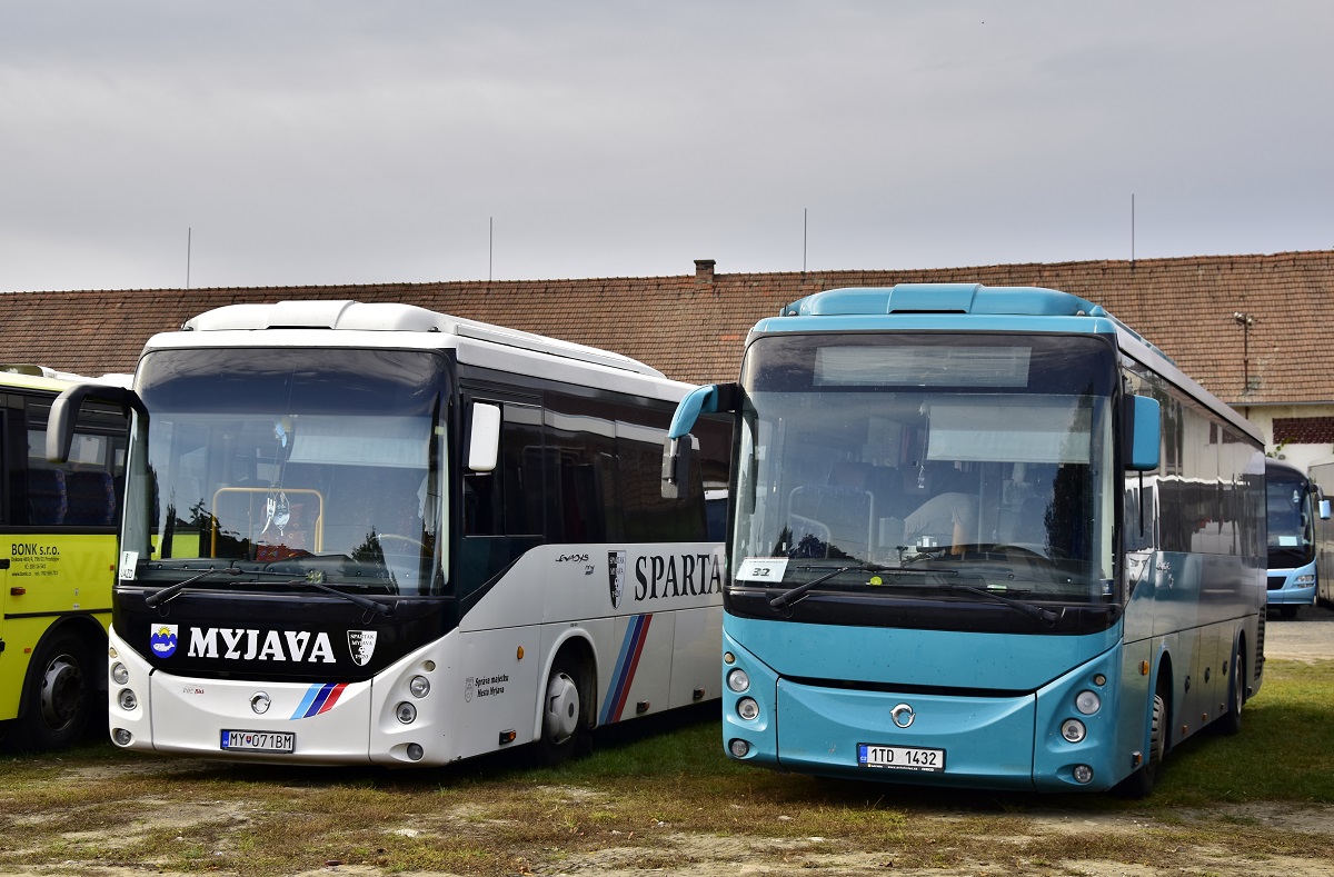 Myjava, Irisbus Evadys H 12M # MY-071BM; Prostějov, Irisbus Evadys H 12M # 1TD 1432