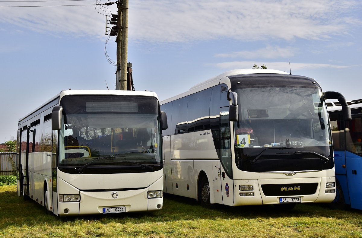 Ústí nad Orlicí, Irisbus Crossway 12.8M # 7E1 0444; Nový Jičín, MAN R07 Lion's Coach RHC444 # 5AL 3773