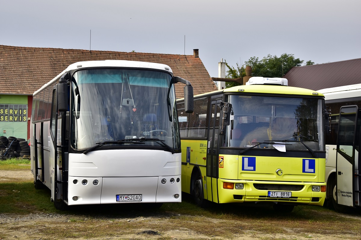 Myjava, Bova Futura FHD 13.380 # MY-520AO; Prostějov, Karosa C955.1071 Récréo # 2TI 8816