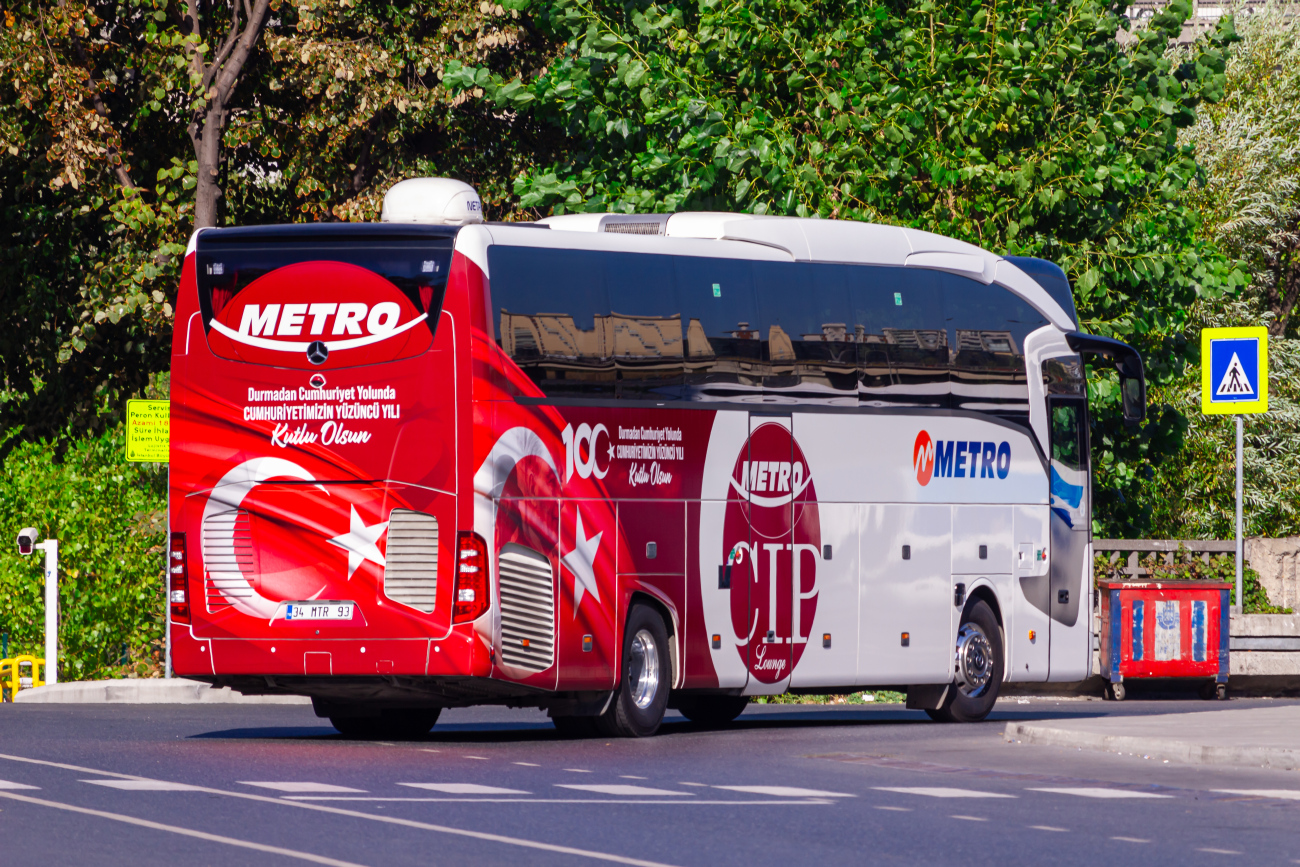 Стамбул, Mercedes-Benz Travego III 16SHD M/2 (Türk) № 34 MTR 93