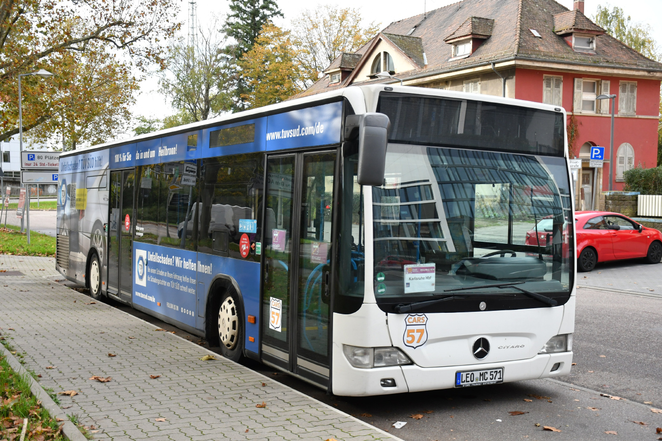 Ludwigsburg, Mercedes-Benz O530 Citaro Facelift č. LEO-MC 571; Freiburg im Breisgau — SEV Rheintalbahn