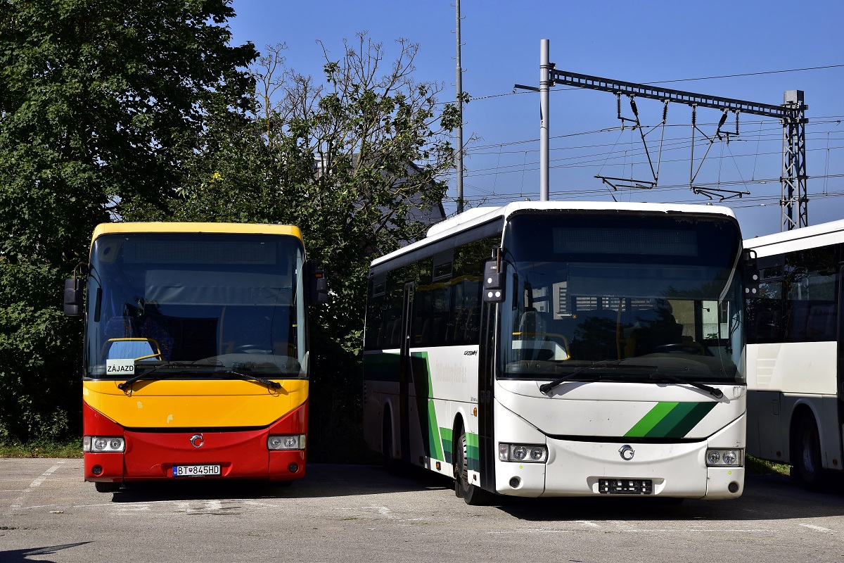 Ilava, Irisbus Crossway 12.8M №: BT-845HD; Ilava, Irisbus Crossway 12M №: 338 0ZE