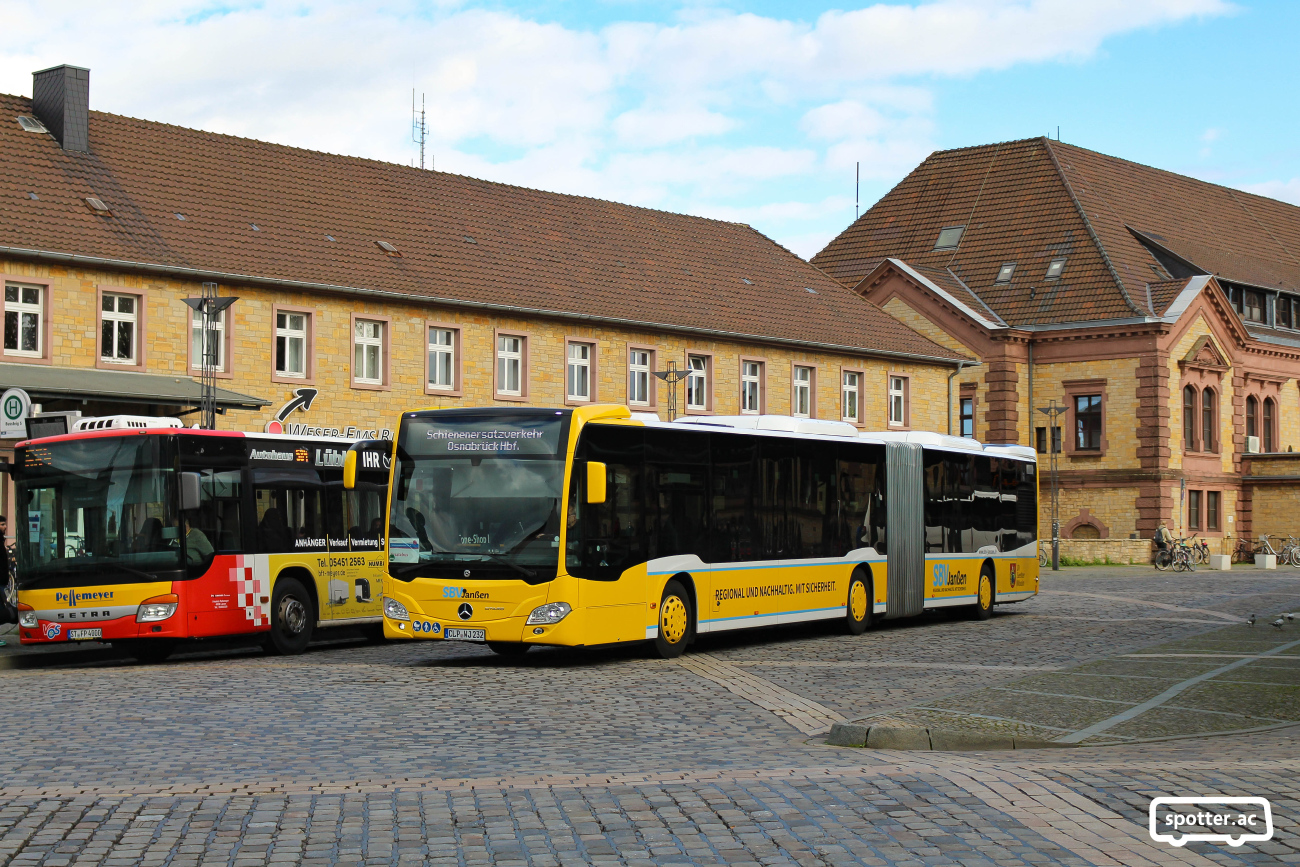 Cloppenburg, Mercedes-Benz Citaro C2 GÜ # CLP-WJ 232; Steinfurt, Setra S415NF # 439