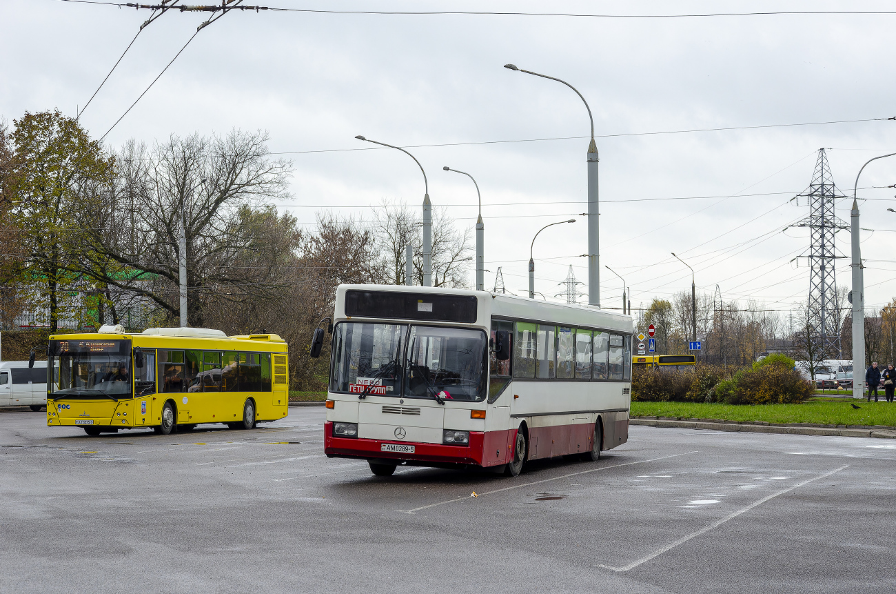 Minsk District, Mercedes-Benz O405 # АМ 0289-5; Minsk, MAZ-203.015 # 034258