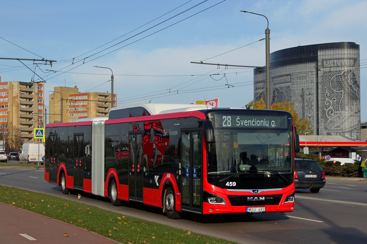 Kaunas, MAN 18G Lion's City NG320 EfficientHybrid # 459
