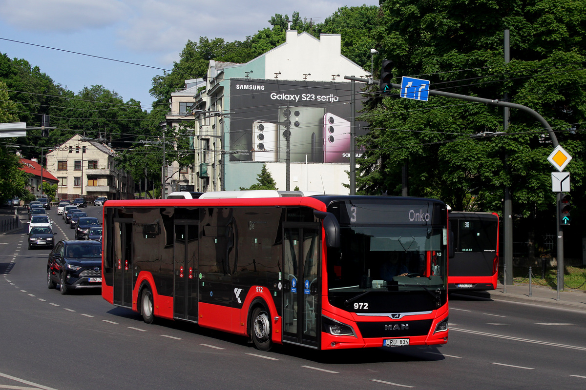 Kaunas, MAN 12C Lion's City NL330 EfficientHybrid # 972