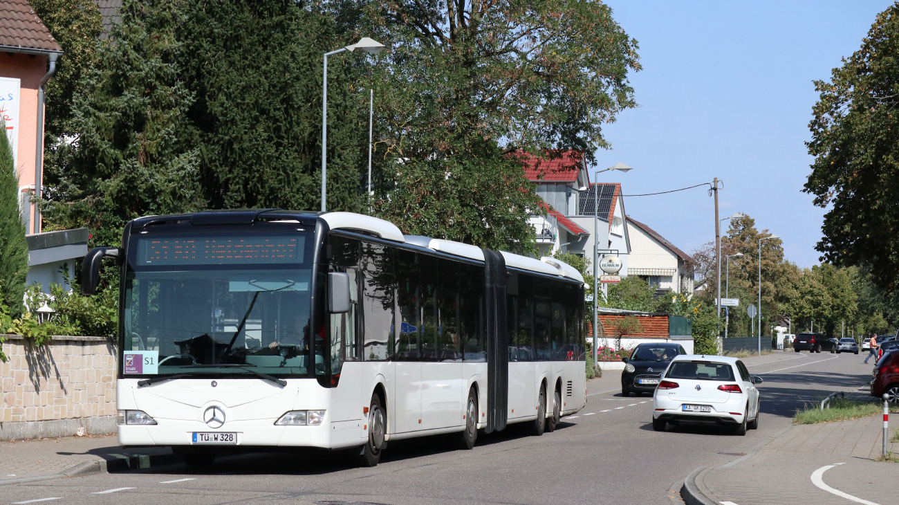 Tübingen, Mercedes-Benz CapaCity GL nr. TÜ-W 328; Karlsruhe — SEV S1/S11 Linkenheim-Hochstetten — Karlsruhe — Bad Herrenalb/Ittersbach