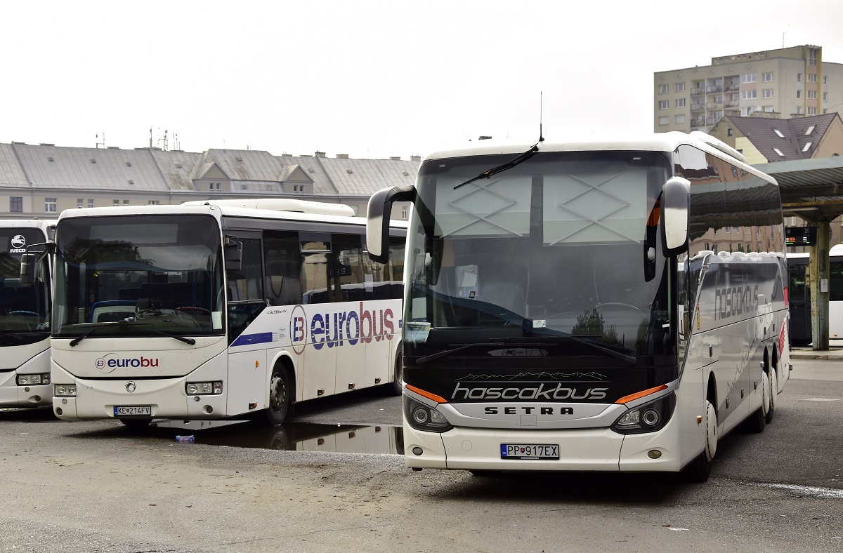 Poprad, Setra S516HD/3 №: PP-917EX; Kassa, Irisbus Crossway 12M №: KE-214FV