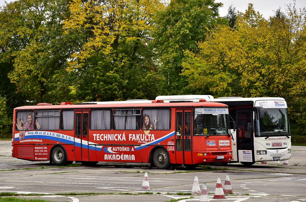 Nitra, Karosa C954.1360 # NR-993JF; Nitra, Irisbus Crossway 12M # NR-986MO
