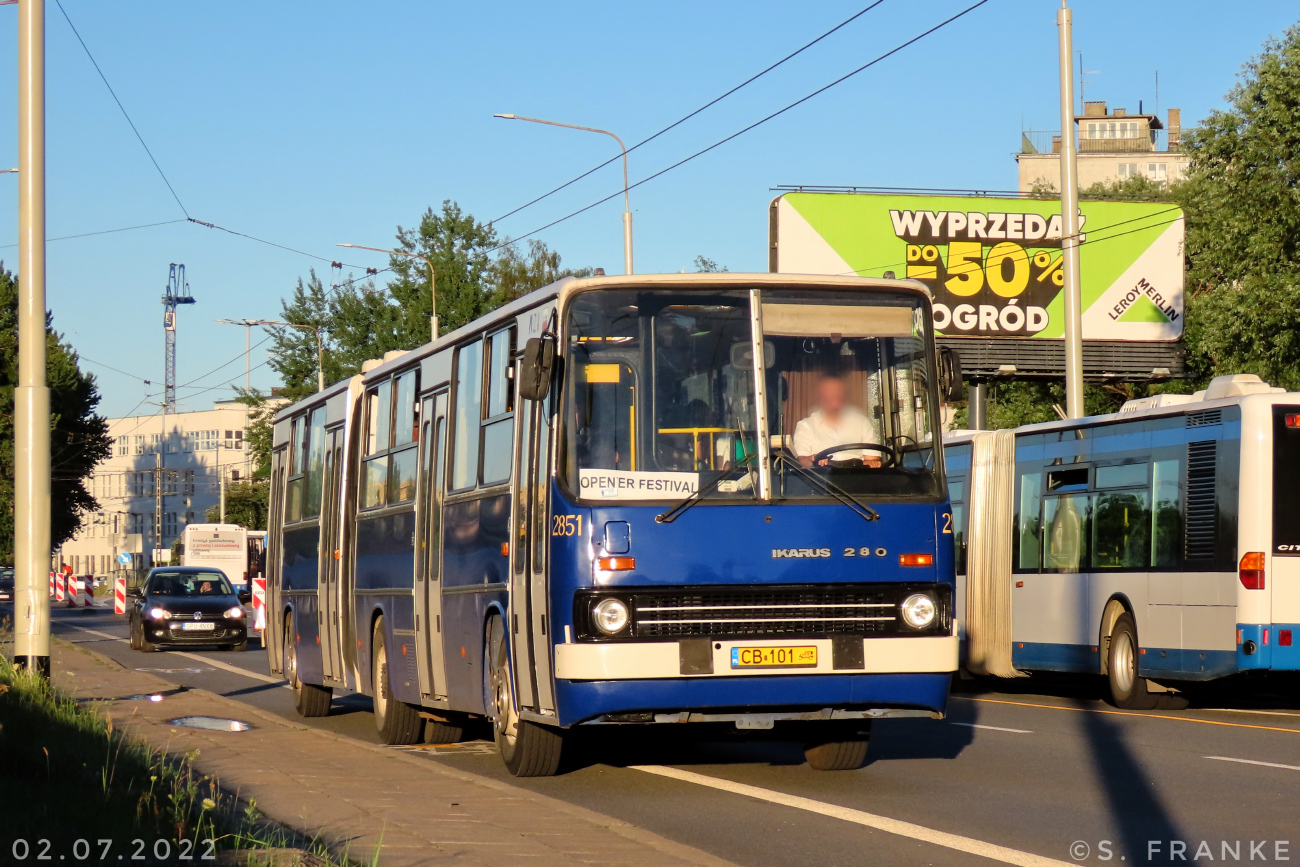 Bydgoszcz, Ikarus 280.70E č. 2851