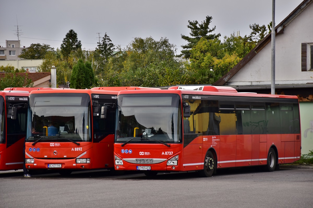 Bratislava, Irisbus Crossway LE 12M # BL-211HC; Bratislava, IVECO Crossway LE Line 12M # 8737