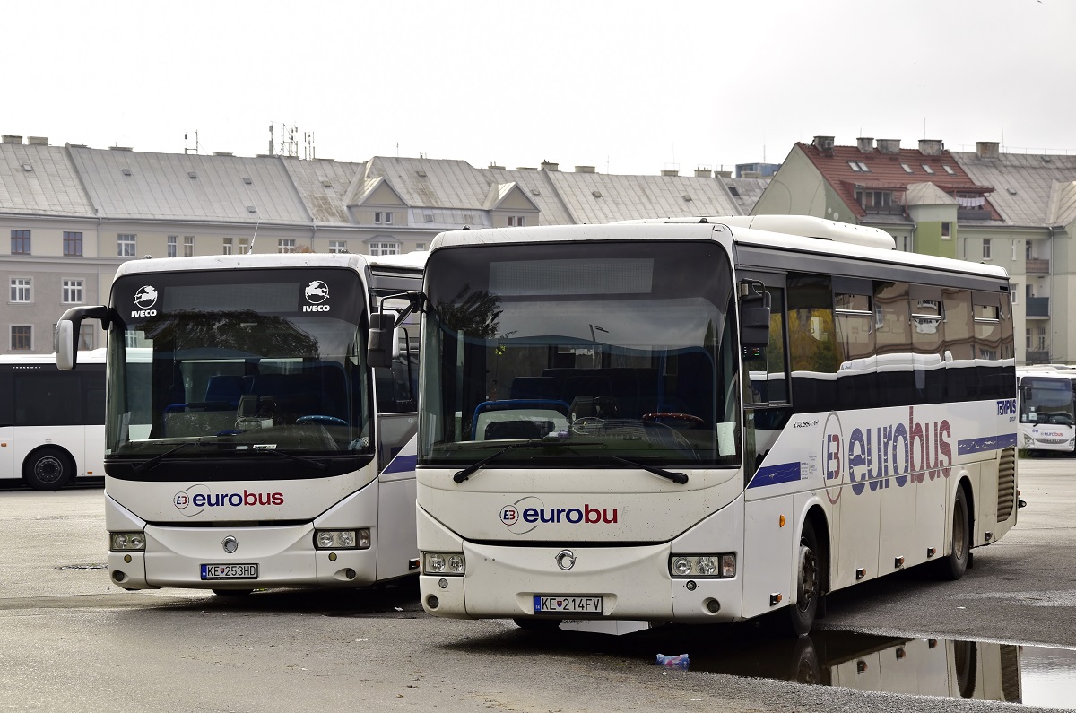 Košice, Irisbus Arway 15M # KE-253HD; Košice, Irisbus Crossway 12M # KE-214FV