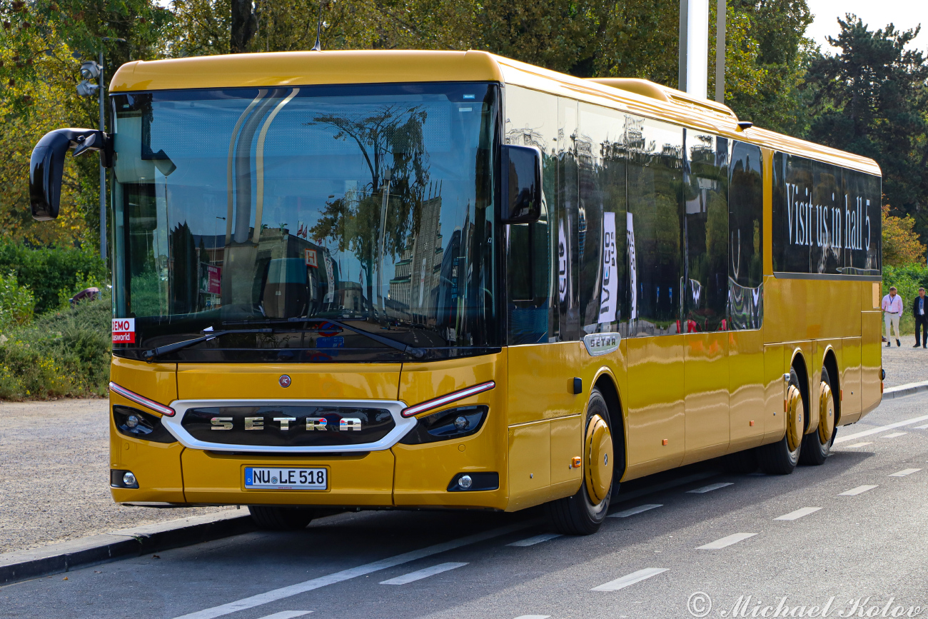 Neu-Ulm, Setra S518LE hybrid # NU-LE 518; Brussels — Busworld Bruxelles 2023
