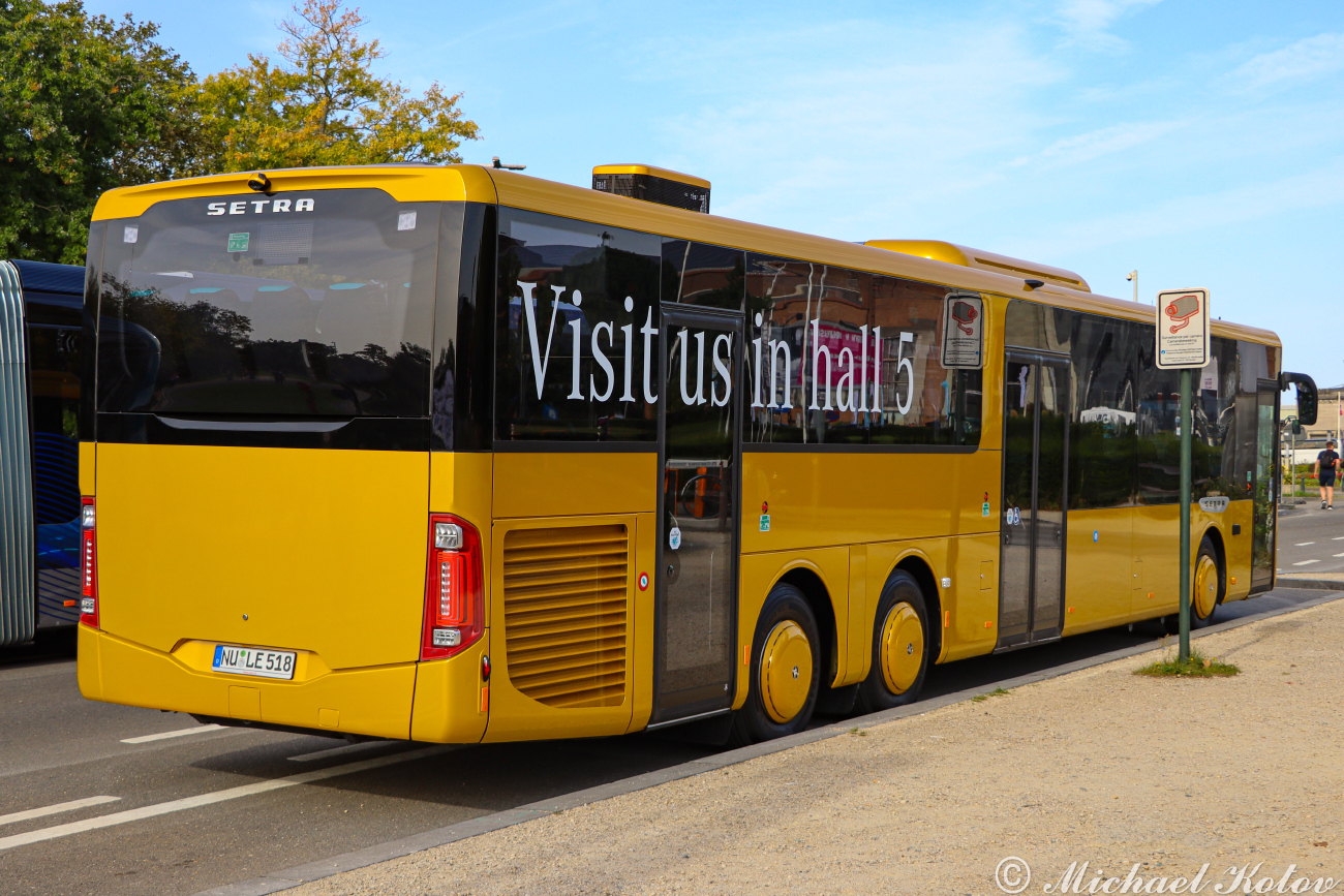 Neu-Ulm, Setra S518LE hybrid # NU-LE 518; Brussels — Busworld Bruxelles 2023